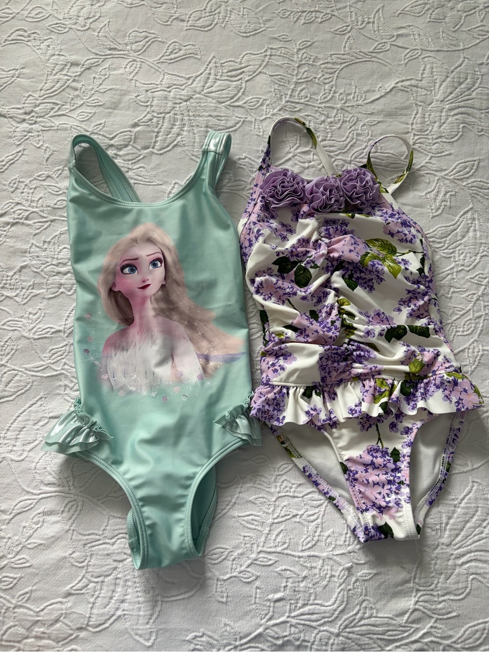 Gymboree H&M frozen 3T Girls' Mint Green Elsa One-Piece Swimsuit